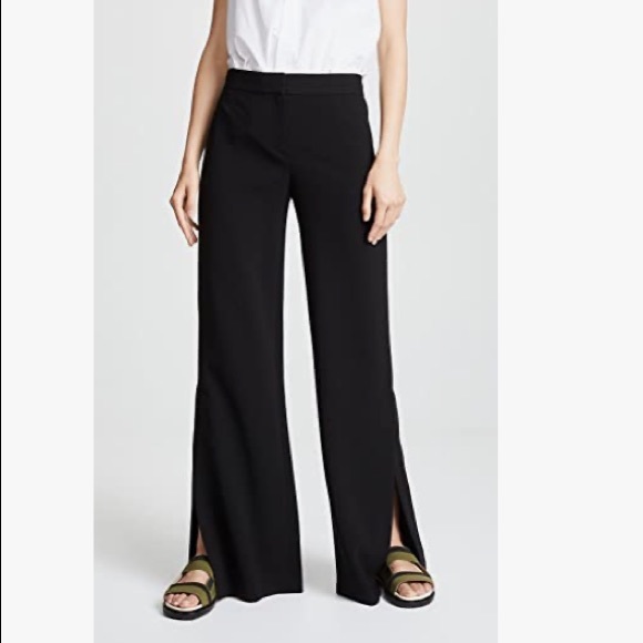 Lafayette 148 New York Pants - Lafayette148 Wool Slit Front Trouser